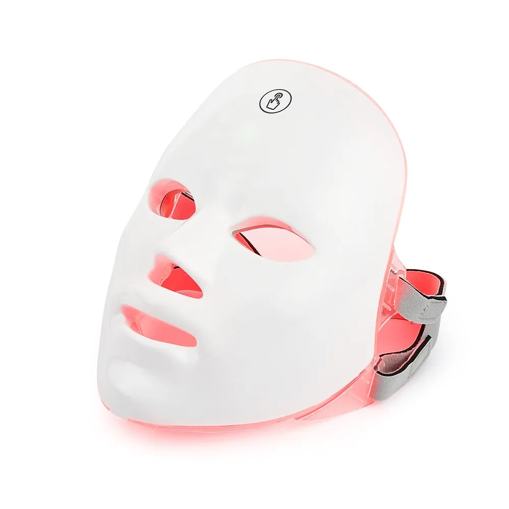 7-Color LED Photon Therapy Rechargeable Facial Mask - Skin Rejuvenation & Beauty Device-0